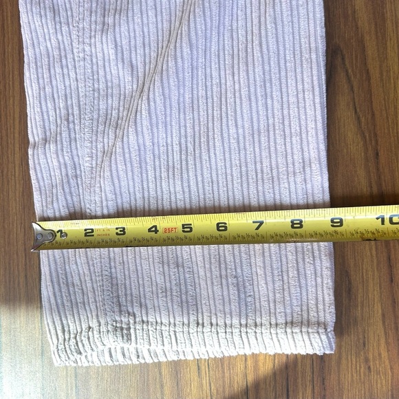 Urban Outfitters BDG High & Wide Leg Baggy Corduroy Pants Tan Cream Size 28 - Picture 5 of 10